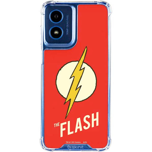 DC Comics The Flash Classic Emblem Moto G 5G (2024) Clear Case