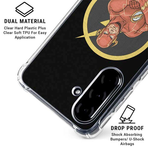 DC Comics The Flash Folded Arms Pose Galaxy A36 5G Clear Case