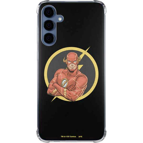 DC Comics The Flash Folded Arms Pose Galaxy A55 5G Clear Case