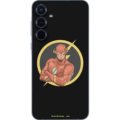 DC Comics The Flash Folded Arms Pose Galaxy A55 5G Skin
