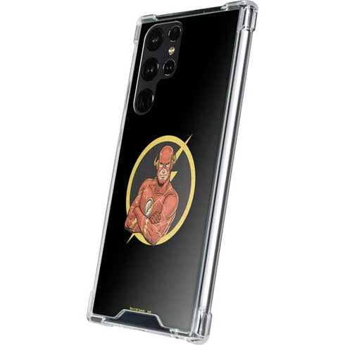 DC Comics The Flash Folded Arms Pose Galaxy S23 Ultra Clear Case
