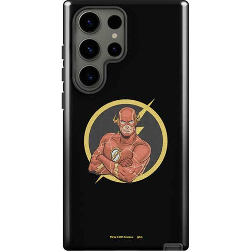 DC Comics The Flash Folded Arms Pose Galaxy S23 Ultra Pro Case