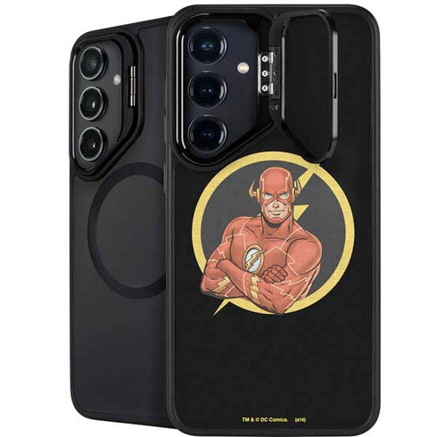 DC Comics The Flash Folded Arms Pose Galaxy S25 Kickstand Case
