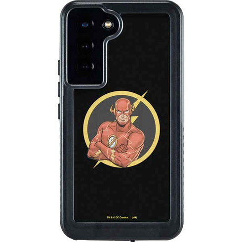 DC Comics The Flash Folded Arms Pose Galaxy S24 Plus Waterproof Case