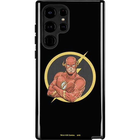 DC Comics The Flash Folded Arms Pose Galaxy S25 Ultra Impact Case