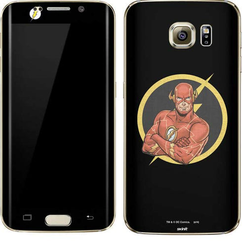 DC Comics The Flash Folded Arms Pose Galaxy S7 Edge Skin