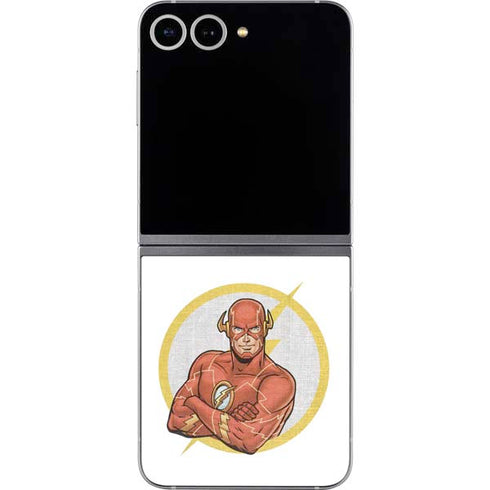 DC Comics The Flash Folded Arms Pose Galaxy Z Flip6 Skin
