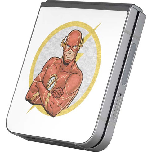 DC Comics The Flash Folded Arms Pose Galaxy Z Flip6 Skin