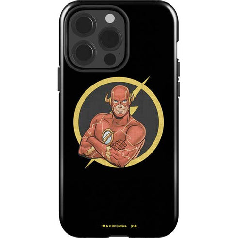 DC Comics The Flash Folded Arms Pose iPhone 15 Pro Impact Case