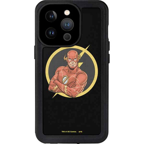 DC Comics The Flash Folded Arms Pose iPhone 15 Pro Waterproof Case