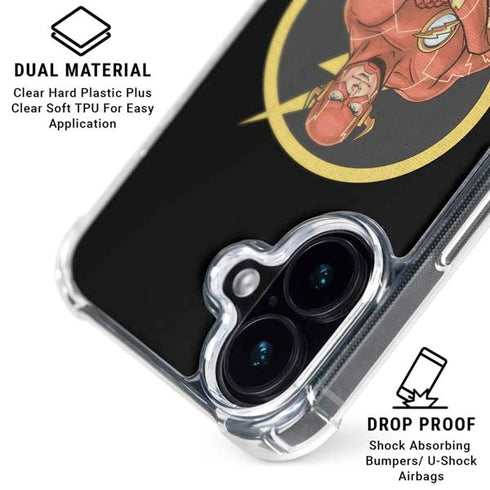 DC Comics The Flash Folded Arms Pose iPhone 16 MagSafe Case
