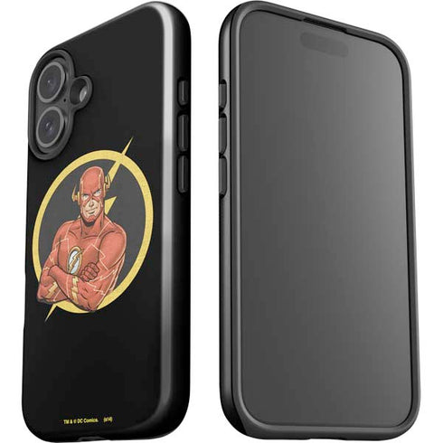 DC Comics The Flash Folded Arms Pose iPhone 16 Plus Impact Case