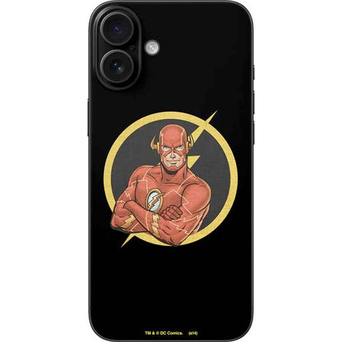 DC Comics The Flash Folded Arms Pose iPhone 16 Plus Skin