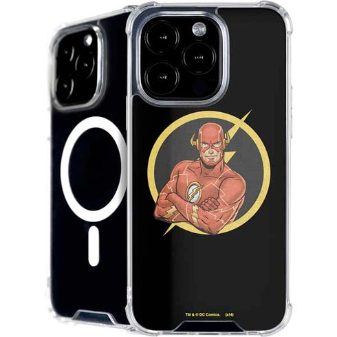 DC Comics The Flash Folded Arms Pose iPhone 16 Pro Max MagSafe Case