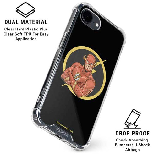 DC Comics The Flash Folded Arms Pose iPhone 16e Clear Case