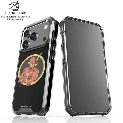 DC Comics The Flash Folded Arms Pose iPhone 18 Pro Clear Case