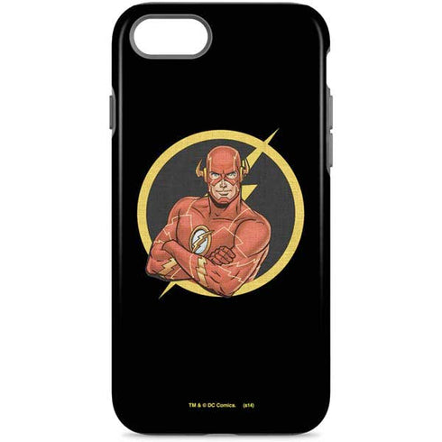 DC Comics The Flash Folded Arms Pose iPhone Cases