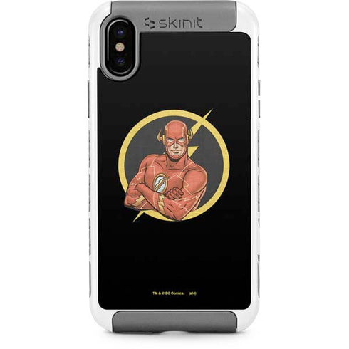 DC Comics The Flash Folded Arms Pose iPhone Cases