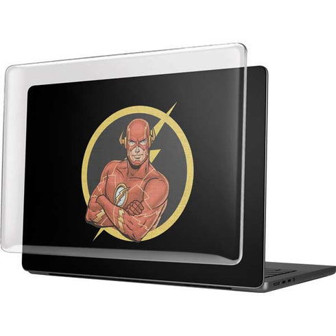 DC Comics The Flash Folded Arms Pose MacBook Pro 14in (2021-24) Case plus Skin