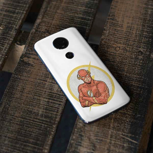 DC Comics The Flash Folded Arms Pose Moto E5 Plus Skin