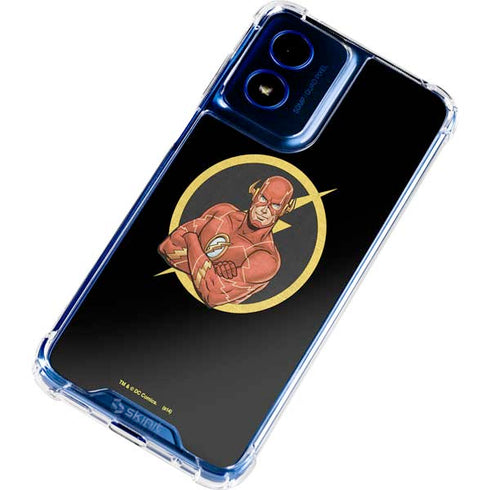 DC Comics The Flash Folded Arms Pose Moto G Play 4G (2024) Clear Case