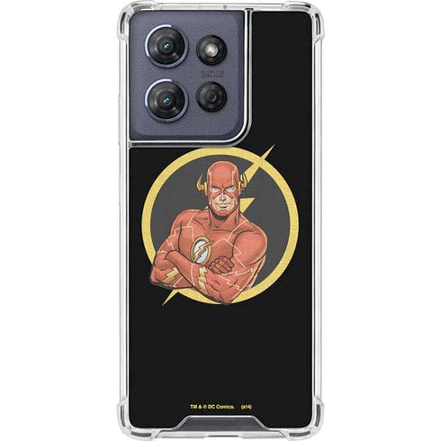 DC Comics The Flash Folded Arms Pose Moto G Play 5G (2025) Clear Case