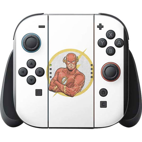 DC Comics The Flash Folded Arms Pose Nintendo Switch 2 (2025) with Joy-Con Skin