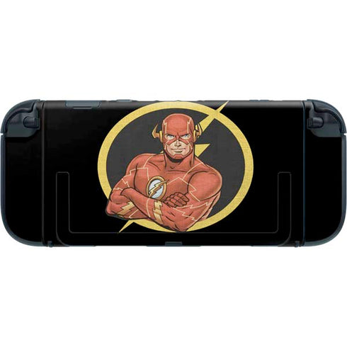 DC Comics The Flash Folded Arms Pose Nintendo Switch 2 (2025) with Joy-Con Skin