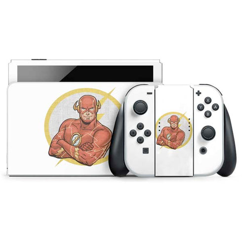 DC Comics The Flash Folded Arms Pose Nintendo Skins