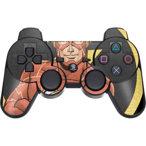 DC Comics The Flash Folded Arms Pose PS3 Dual Shock wireless controller Skin