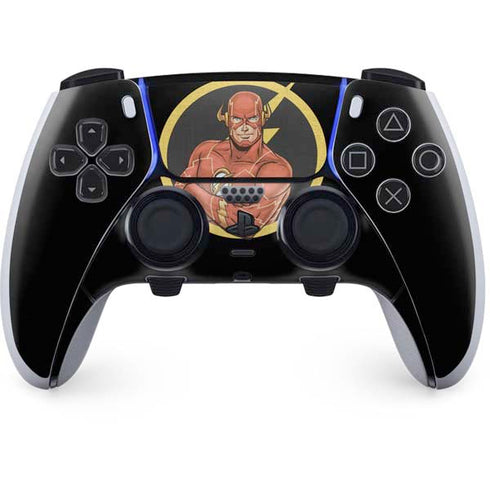DC Comics The Flash Folded Arms Pose PS5 DualSense Edge Pro Controller Skin