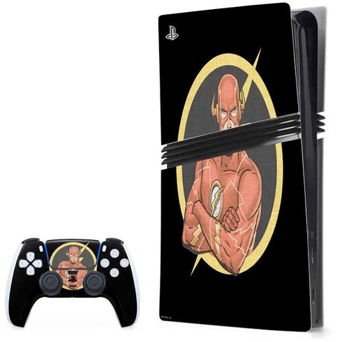 DC Comics The Flash Folded Arms Pose PS5 Pro Bundle Skin