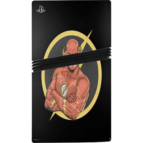 DC Comics The Flash Folded Arms Pose PS5 Pro Console Skin