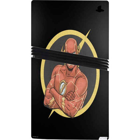 DC Comics The Flash Folded Arms Pose PS5 Pro Console Skin