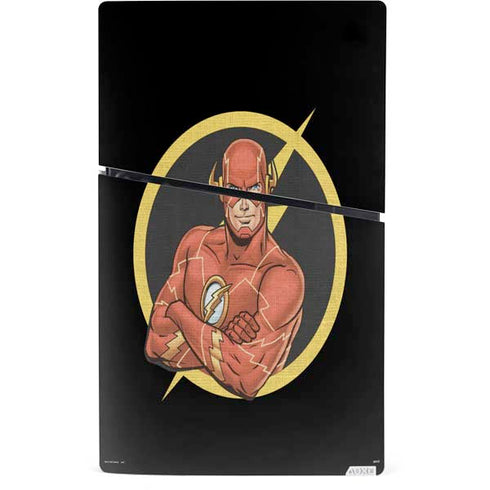 DC Comics The Flash Folded Arms Pose PS5 Slim Digital Edition Console Skin