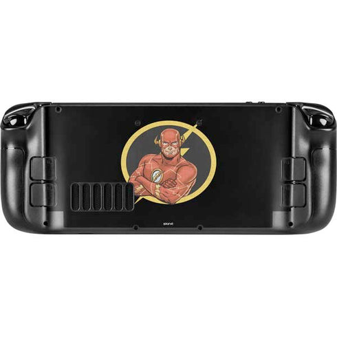 DC Comics The Flash Folded Arms Pose Steam Deck Handheld Gaming Computer Skin