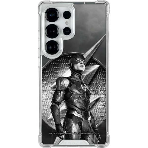 The Justice League (2017) Flash Poster Galaxy S25 Ultra Clear Case