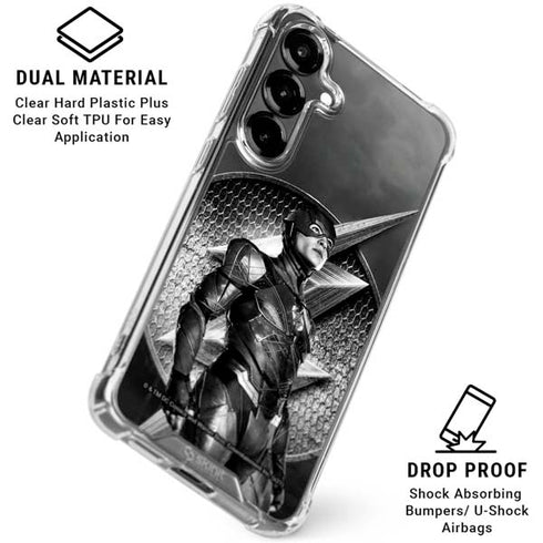 The Justice League (2017) Flash Poster Galaxy S26 Clear Case