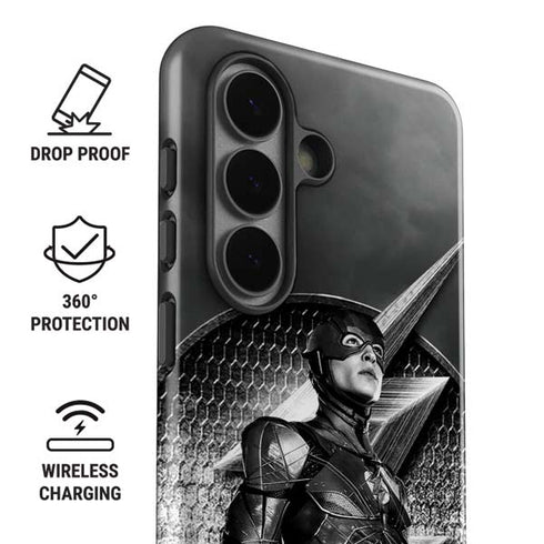 The Justice League (2017) Flash Poster Galaxy S26 Impact Case