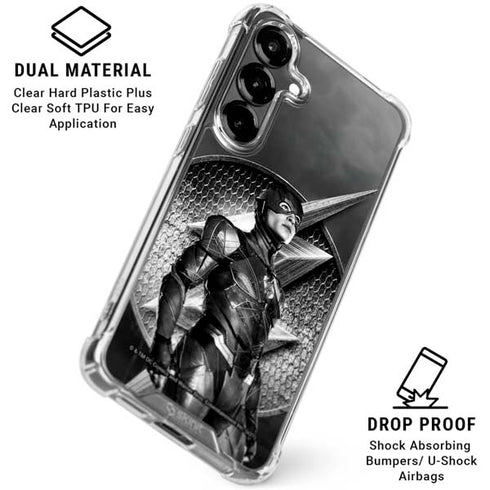 The Justice League (2017) Flash Poster Galaxy S26 Plus Clear Case