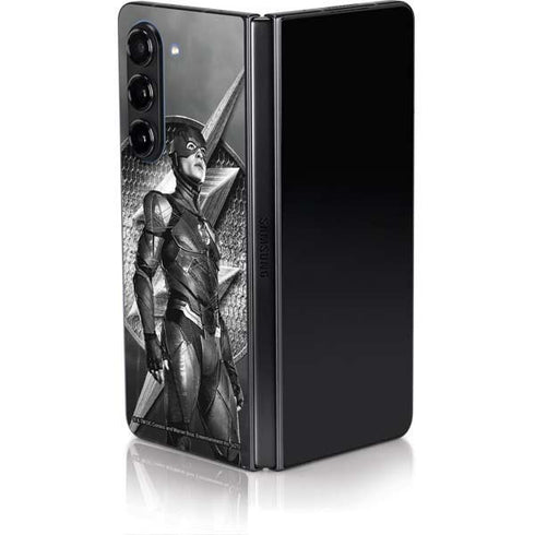 The Justice League (2017) Flash Poster Galaxy Z Fold5 5G Skin