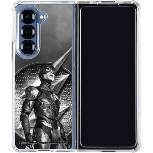 The Justice League (2017) Flash Poster Galaxy Z Fold6 Clear Case