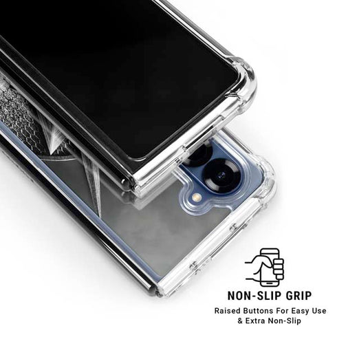 The Justice League (2017) Flash Poster Galaxy Z Fold6 Clear Case