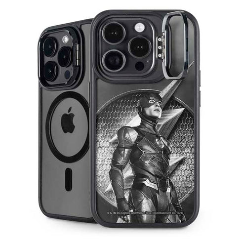 The Justice League (2017) Flash Poster iPhone 13 Pro Kickstand Case