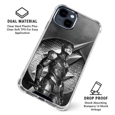 The Justice League (2017) Flash Poster iPhone 15 Clear Case