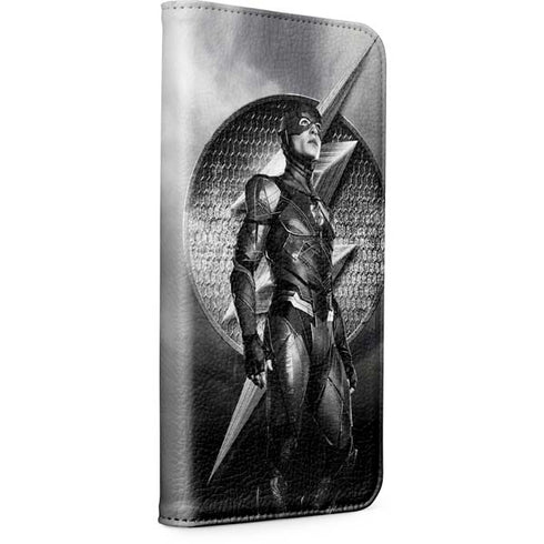 The Justice League (2017) Flash Poster iPhone 15 Folio Case