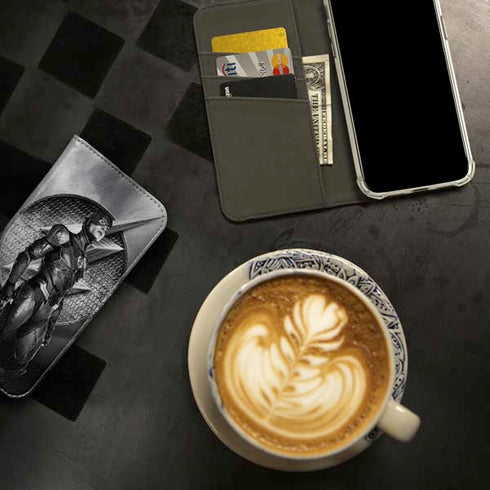 The Justice League (2017) Flash Poster iPhone 15 Folio Case