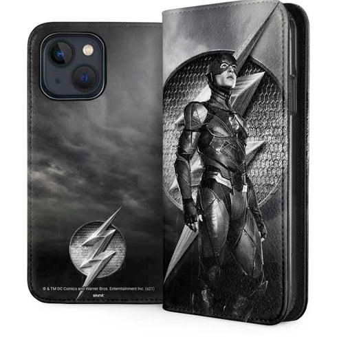 The Justice League (2017) Flash Poster iPhone 15 Plus Folio Case