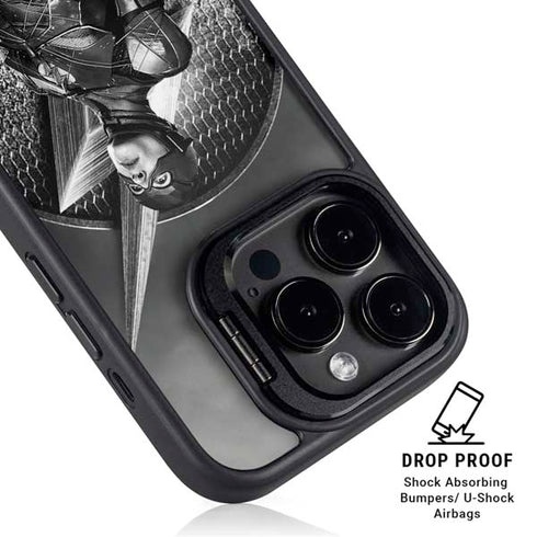 The Justice League (2017) Flash Poster iPhone 15 Pro Kickstand Case