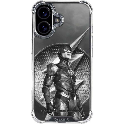 The Justice League (2017) Flash Poster iPhone 16 Plus Clear Case